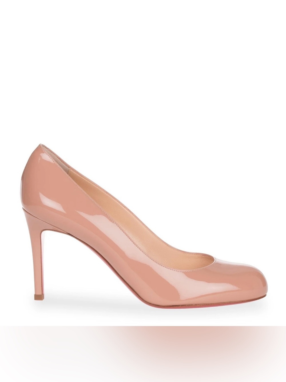 CHRISTIAN LOUBOUTIN Simple Pump 85 patent nude pump 41.5